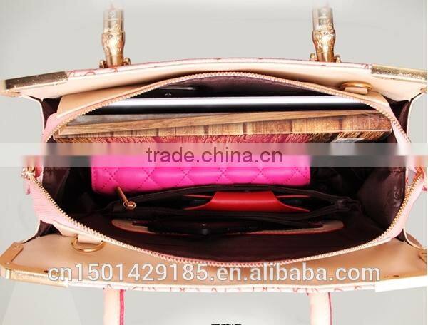 2015 trend PU leather wholesale handbag Italian office ladies style