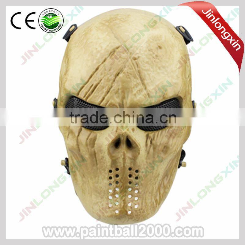 Hot Metal Mesh Skull Skeleton Full Face Protection Airsoft Mask