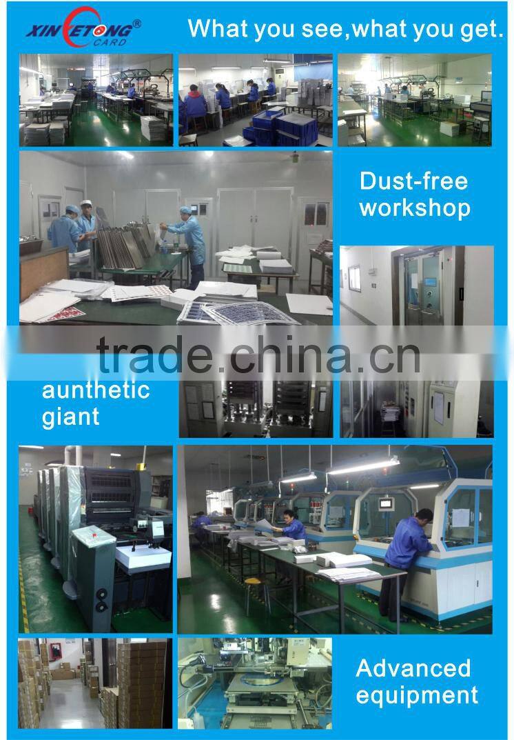 Gold Hot stamp PVC Business Card