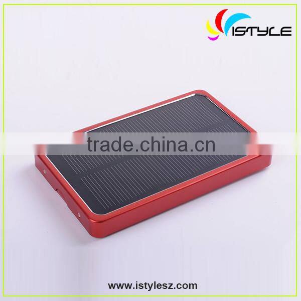 mobile phone accessories 4000mah solar power bank charger