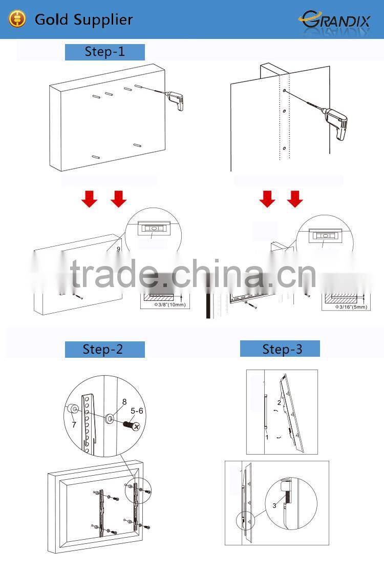 High Quality Fits for 32-65" TV mount lcd screen bracket