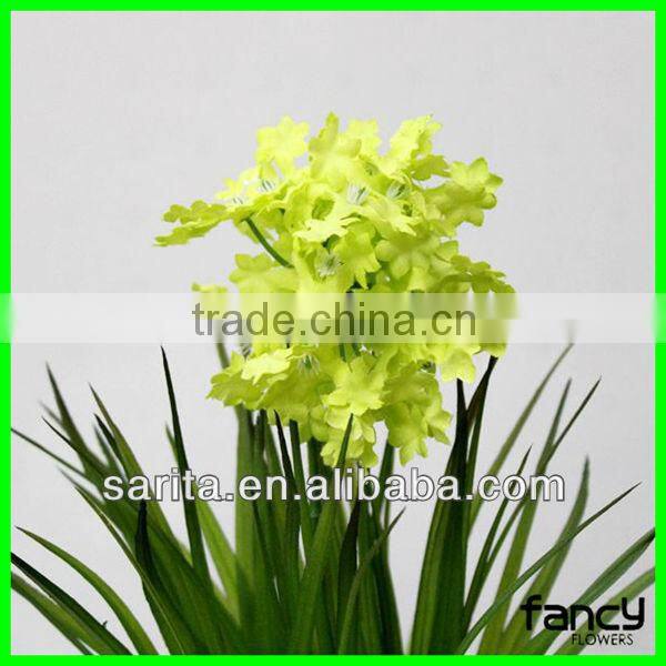 indoor bonsai plastic plant with hydrangea