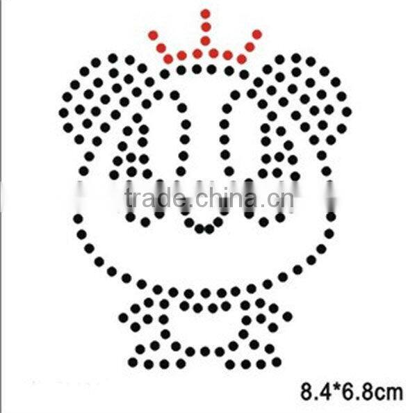 high quality and fashionable rhinestone transfer motifs of garment