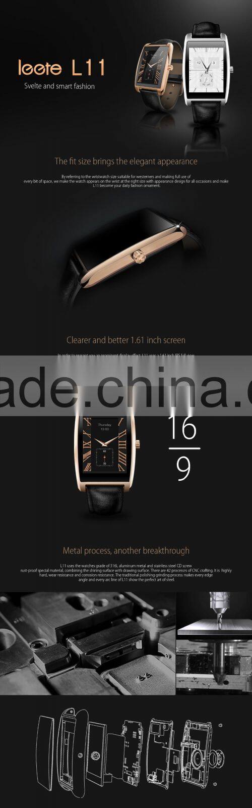 2016 New Smart Watch IP65 Waterproof with Heart Rate Monitor Smartwatch Premium