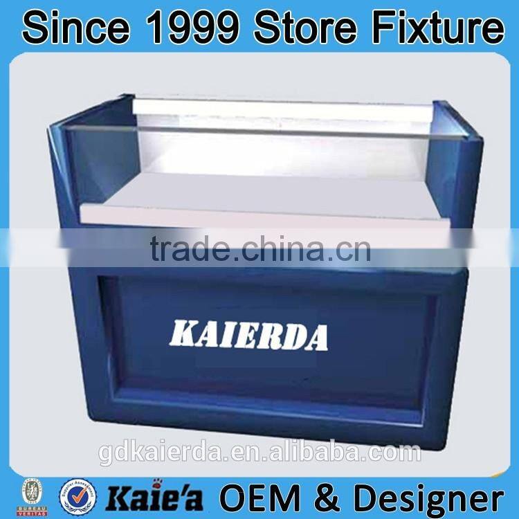 high end MDF glass showcase for phone