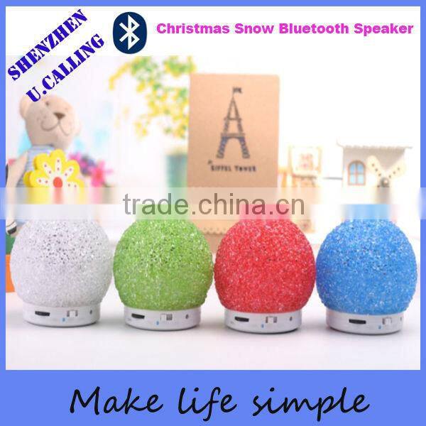 Cheap Gift Crystal Snowball Bluetooth Speaker with TF card