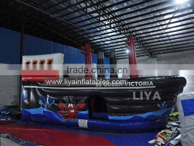 EN71 PVC cheap inflatable pirate boat