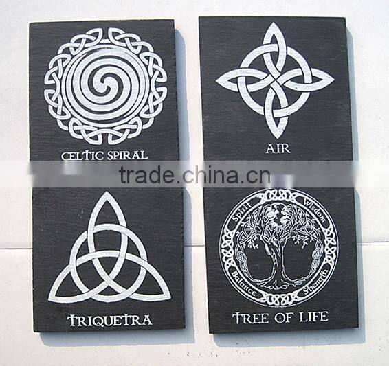 Classic Kitchen Black Slate Coaster For Food and Drinks