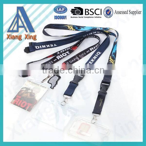 Wholesale Fashionable Polyester Mobile/Cell Phone Lanyard With Badge Reel
