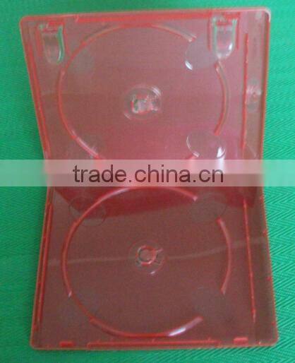 11mm bluray dvd case Red double with Print Blu-ray logo