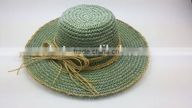 Latest Fashion hot sell new arriving crochet straw hat cheap