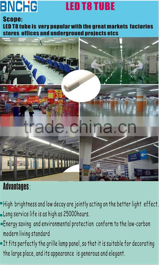 18W 1.2m t8 led tube light 3000k replace of inductance ballast