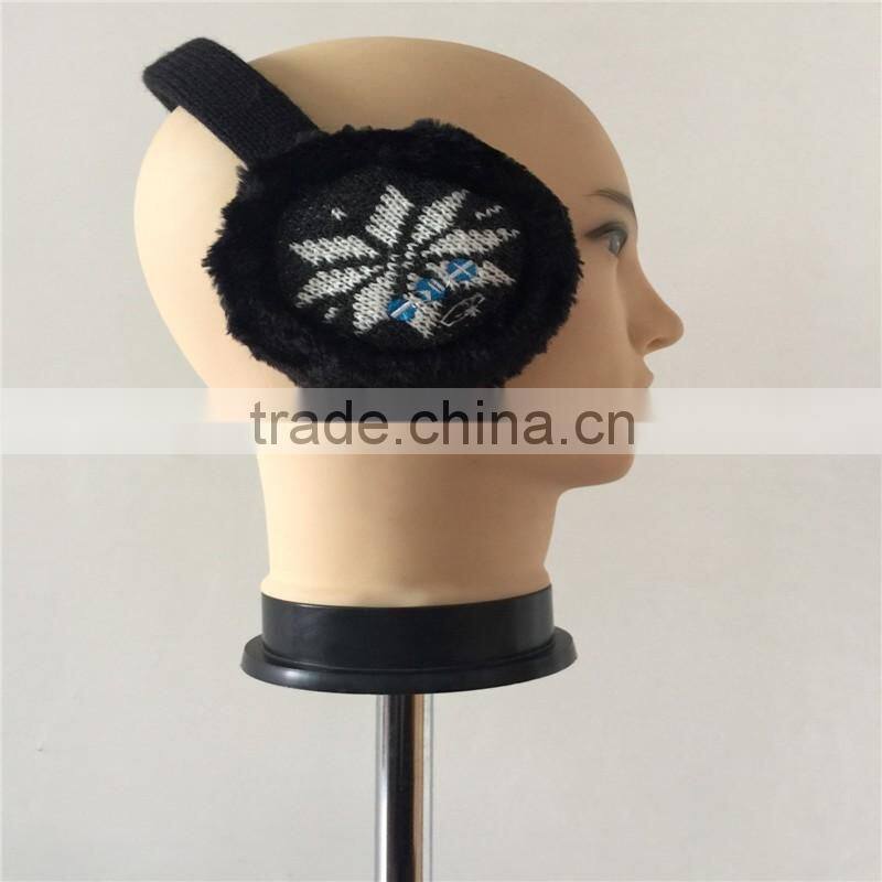 2016 Wireless Bluetooth Earmuffs Music Headset Stereo Headphone Winter Warm Knitted Earmuff