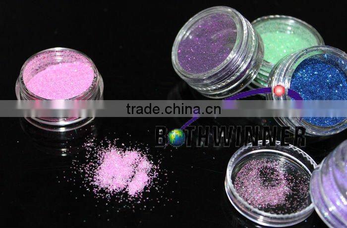 Colorful Nail Art Glitter acrylic powder for nail decoration set,shape glitter