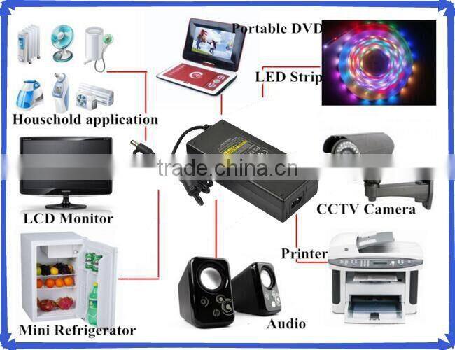 Desktop power supply AC DC adaptor 12V 6A power adapter for lcd tv led