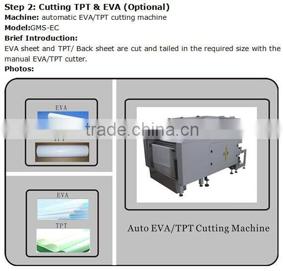 whole production line make solar module