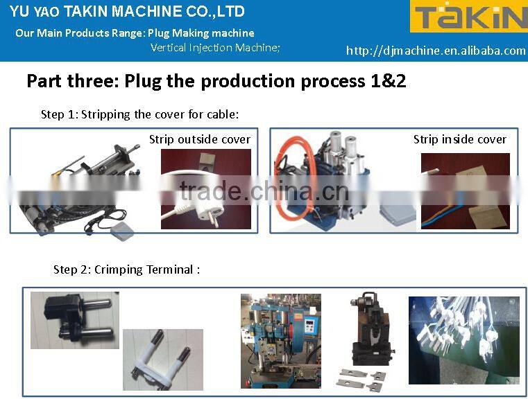 vertical injection machine to making plug socket from Takin factory