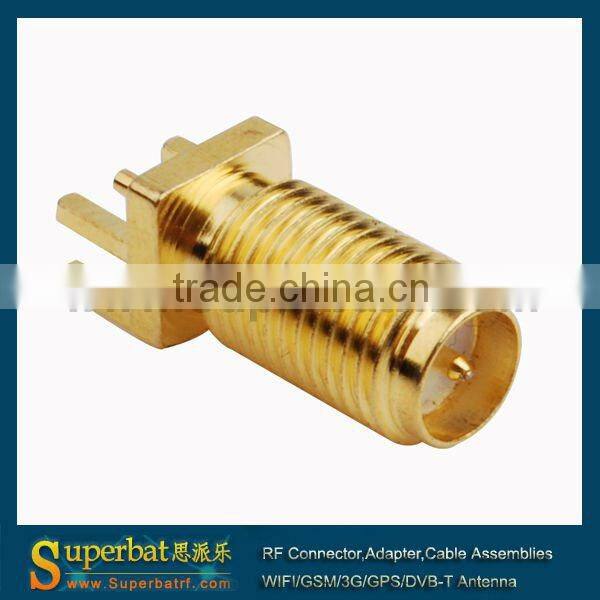 RP-SMA End Launch Jack PCB Mount long version sma connector dimensions