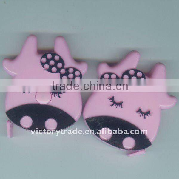 V-T09-10 Promotional gift cow shape cartoon plastic tape measure