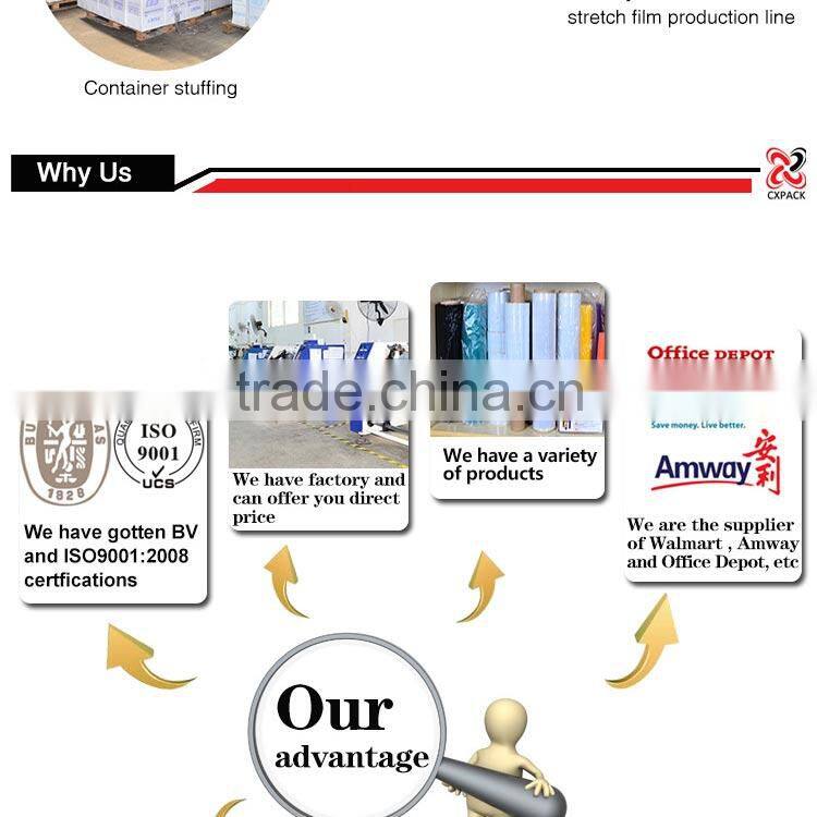 cheap stretch wrap clear extended paper core film