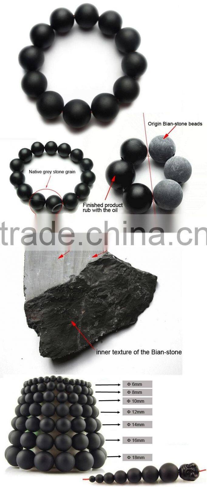 health care black nephrite bianshi necklace