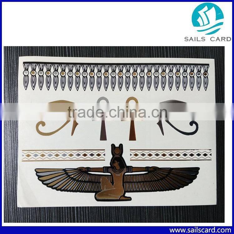 Delicate Cool Men Creative sticker Black Dragon Waterproof Temporary Tattoo Stickers with package