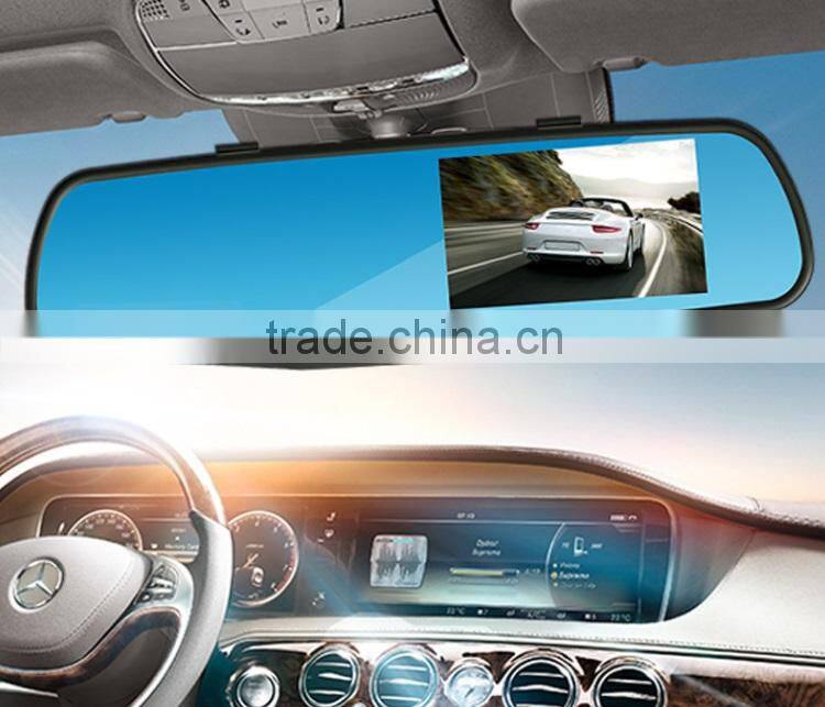 4.3inch rear view mirror with wifi wireless reversing backup camera