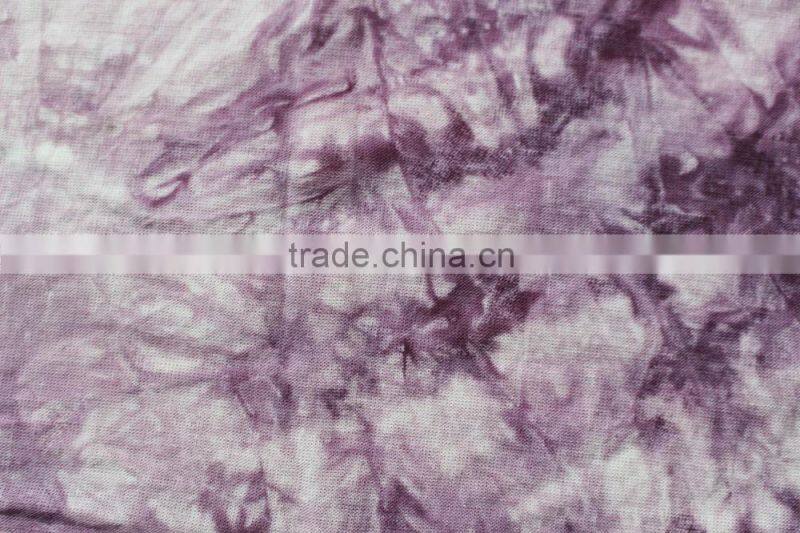 plain woven viscose tie dye rayon fabric