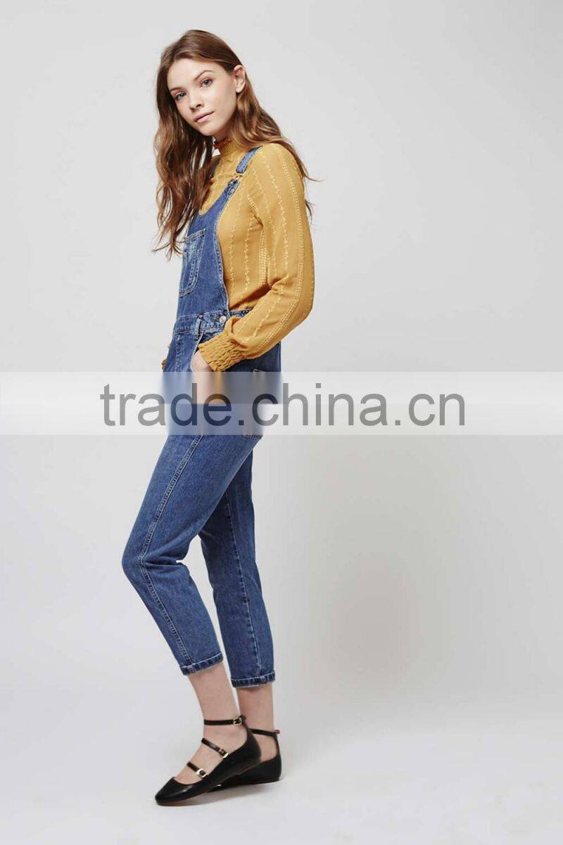 latest trend jeans girls blue fashion denim overall (JXA039)