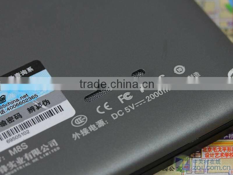 8'' HD Multi-touch MID Android 4.0,Cortex A8 1.2Ghz, 1G/16G(M8S)