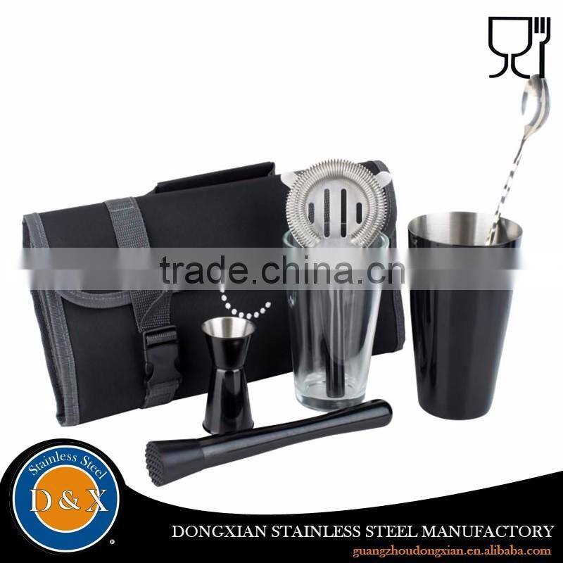 Hot Promotional Stainless Steel Cocktail Bartender Shaker Set