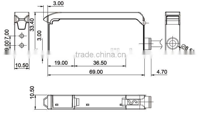 F&C most competitive price digital display fiber optic sensor amplifier