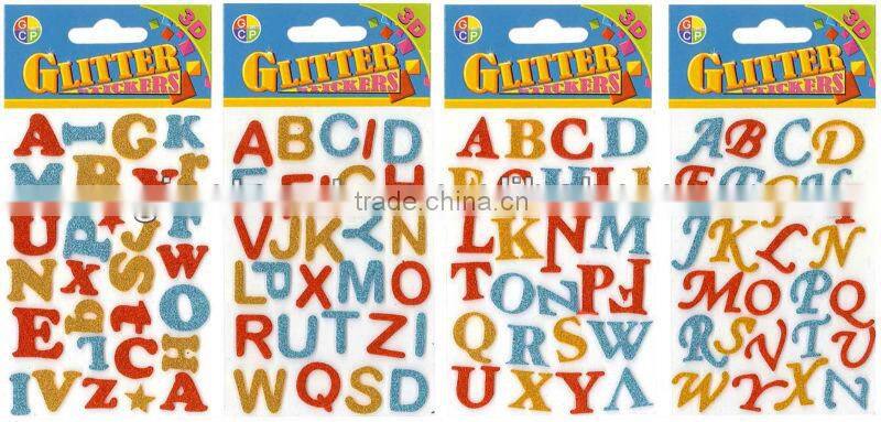 3D EVA Glitter sticker