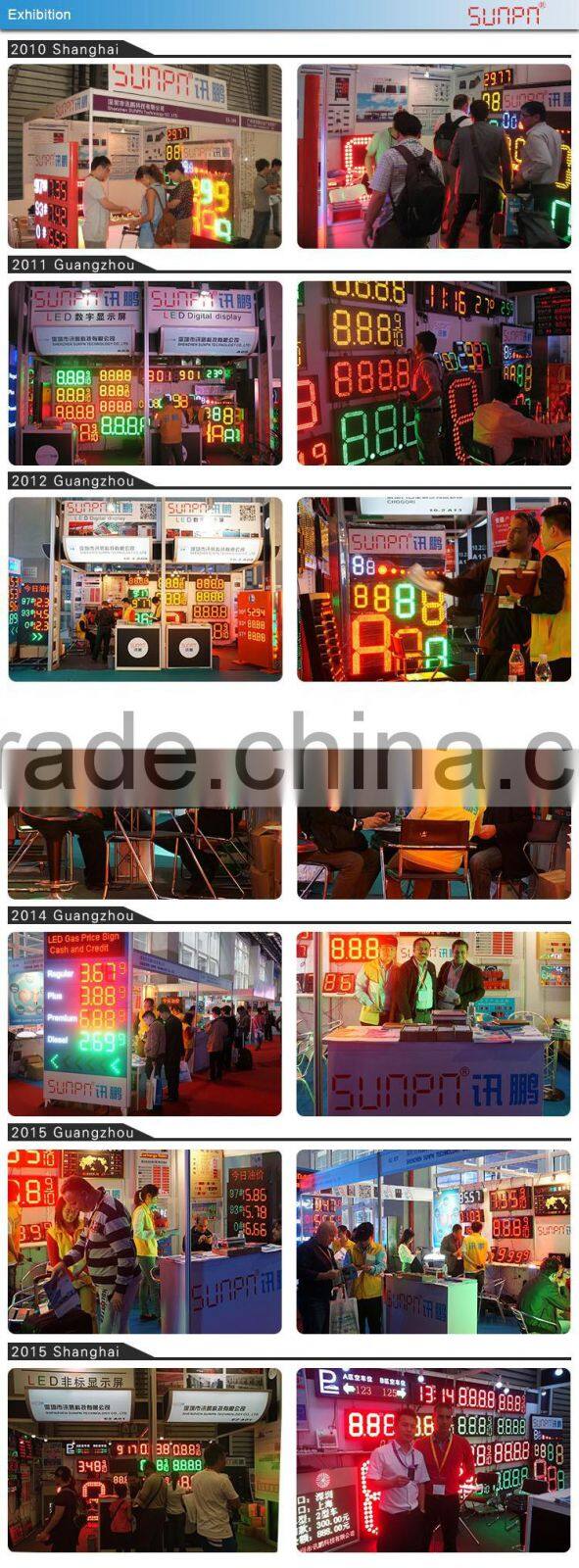 Saudi Arabia Outdoor Red LED TIME ,Date and Temp Sign