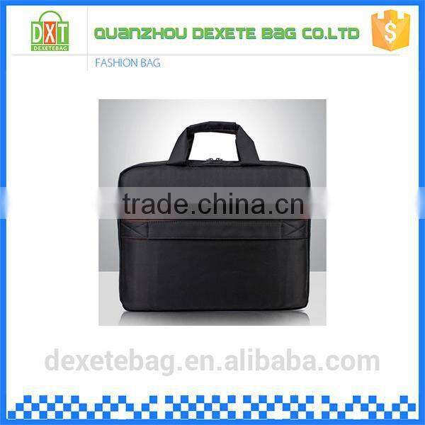 Wholesale elegant black polyester OEM laptop bag 15.6 inch