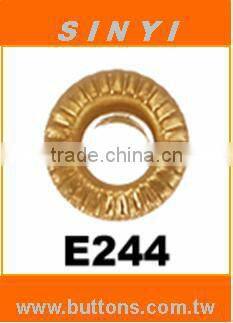 Pattern Shape Eyelet (Grommet), Round Shape Eyelet with many straight lines