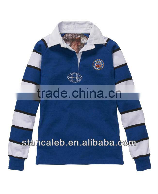 Quality Sublimated springbok Long Sleeve Rugby Jerseys