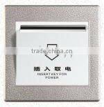 reset wall switch and socket , aluminium and stainless steel and PC panel