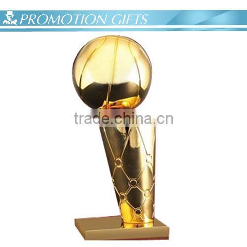 Custom souvenir football award gold toy trophy cup with base