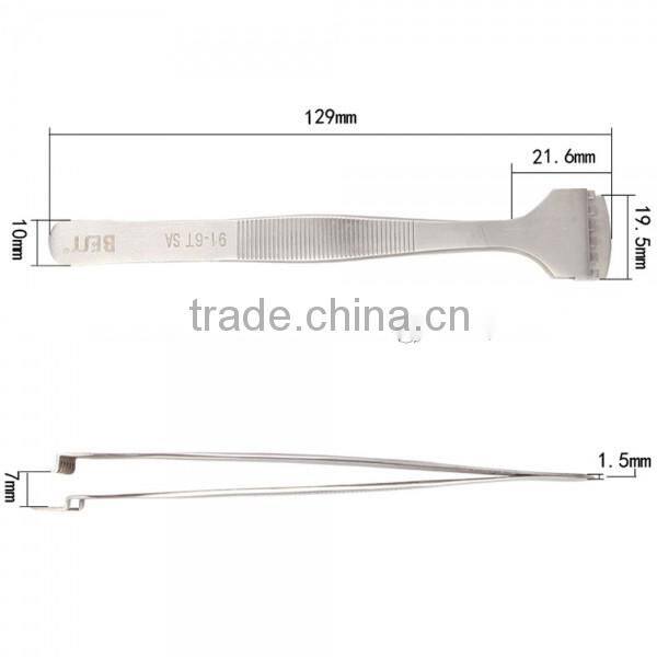 BEST-91-6T SA 302 Stainless Steel High Rigidity Wafer Tweezers Best Tweezers