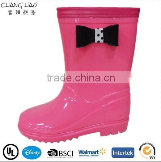 2014 girls rain boots cheap kids PVC rain boots wholesale