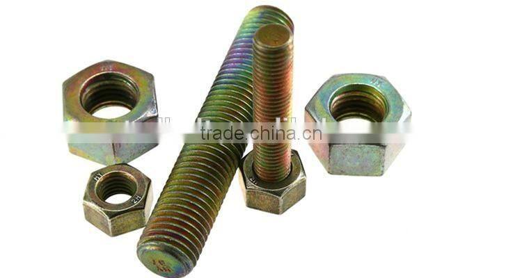 fastenal stud bolt b7 nut 2h zinc plated stud bolts