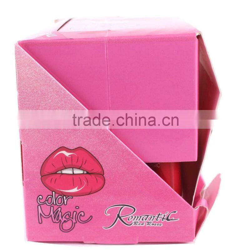 Romatic Bear magic color matte liquid long lasting peel off lipstick for the sexy lips