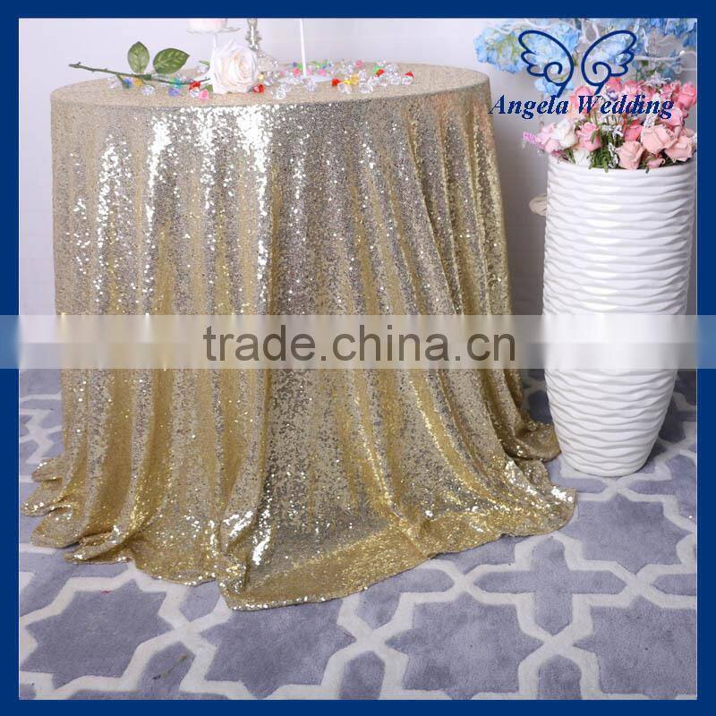SN021C Custom made beaded glitter decoration cocktail silver sequin table cloths
