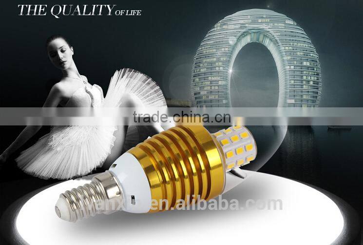 ultra bright chandelier candle lamp with tail 12w-24w indoor led candle bulb candle light