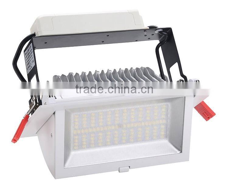 5 years warranty 100lm/w 38w rectangular led downlight tuev