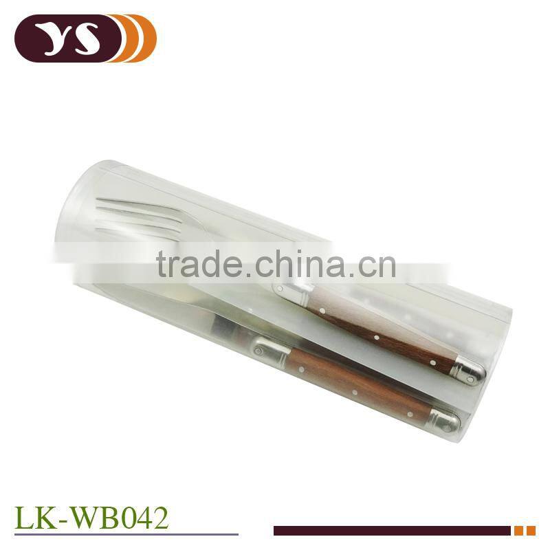 5pcs laguiole wooden handle flatware sets