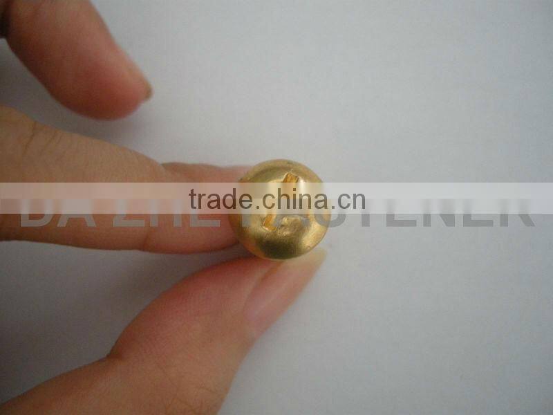 slot pan head machine brass screw