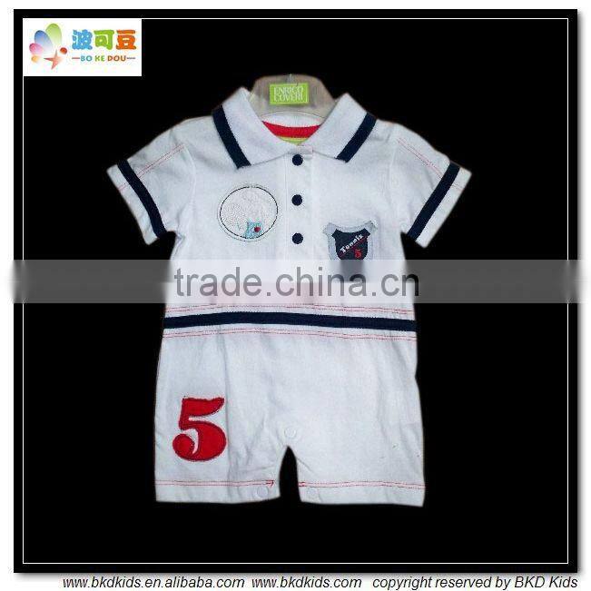 BKD baby romper 2 pcs suits , baby clothes with baby bibs