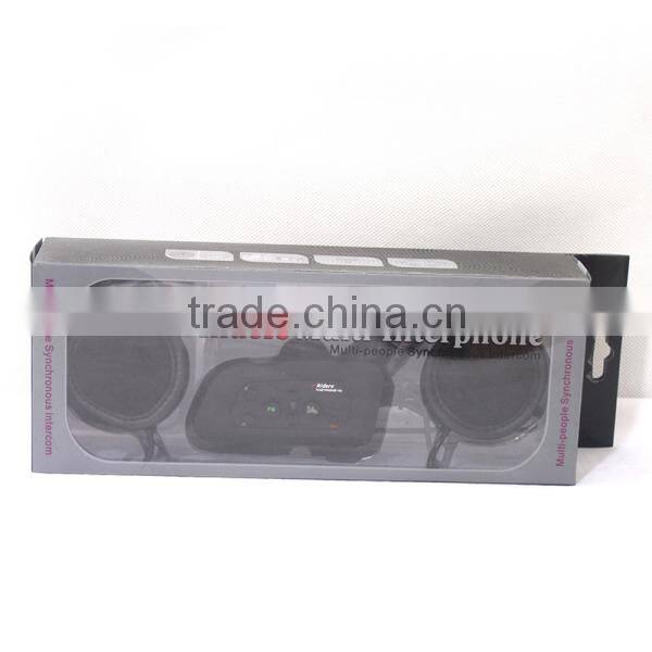 High quality motorcycle helmet bluetooth headset intercom with 3.5mm port